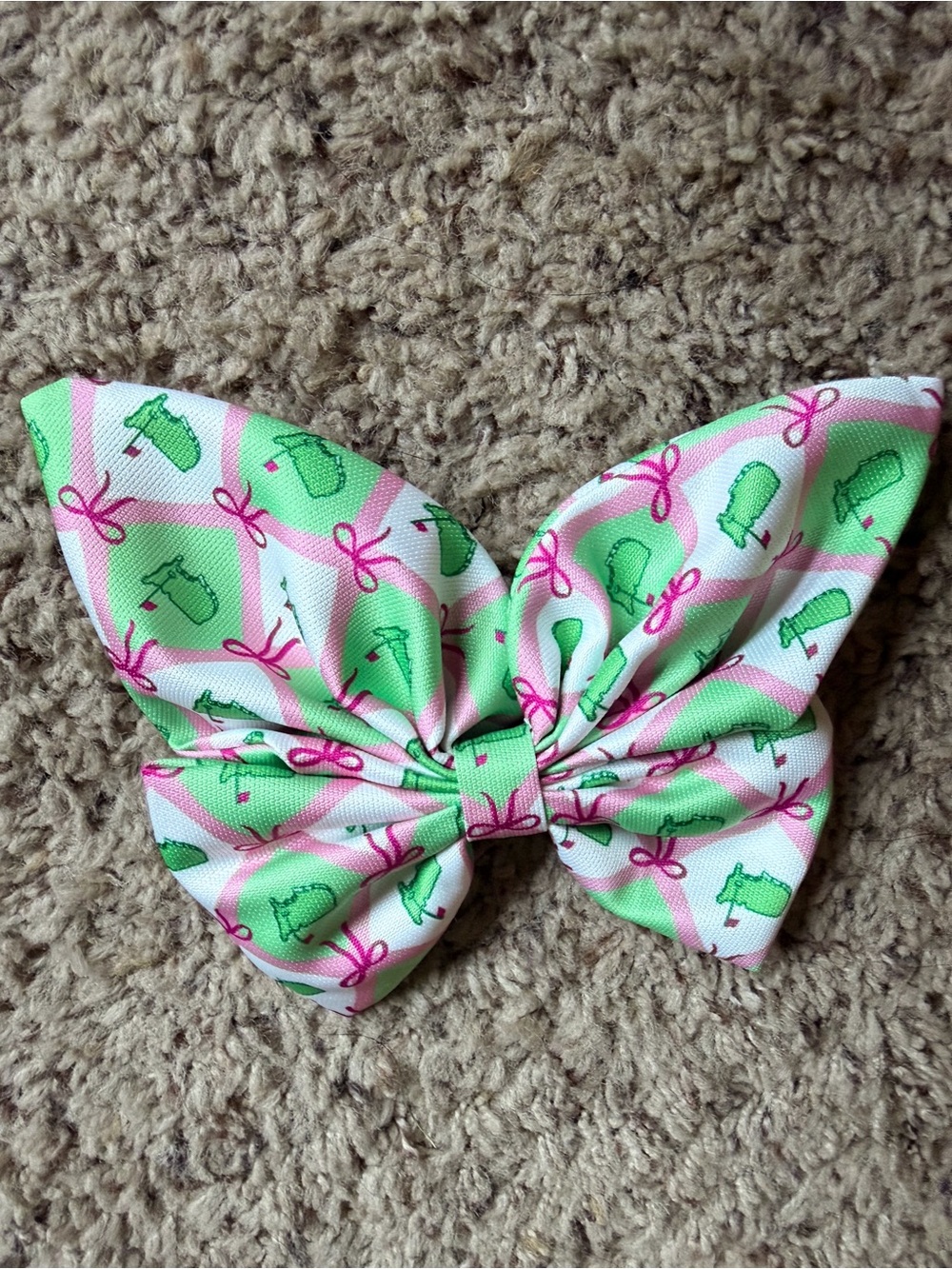 2026 Masters Floral Girls Hair Bow Augusta National Golf Club Kids